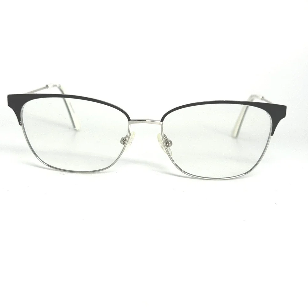 Calvin Klein CK18108 001 Eyeglasses Silver Black Cat‎ Eye Frames 52-15-135 22219